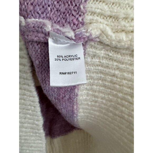 Wynter Women Button Up Long Sleeve Cardigan Sweater Size L - Picture 4 of 8